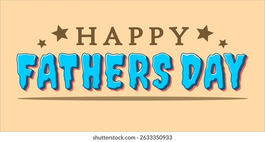 Happy Father's Day Typography, Vector Text Effects, perfect for greeting cards, t-shirts, and creative design projects.