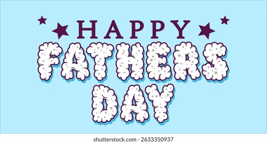 Happy Father's Day Typography, Vector Text Effects, perfect for greeting cards, t-shirts, and creative design projects.