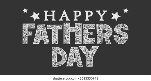 Happy Father's Day Typography, Vector Text Effects, perfect for greeting cards, t-shirts, and creative design projects.