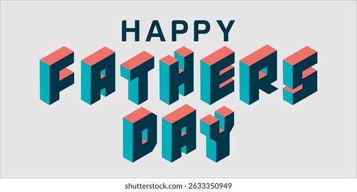 Happy Father's Day Typography, Vector Text Effects, perfect for greeting cards, t-shirts, and creative design projects.