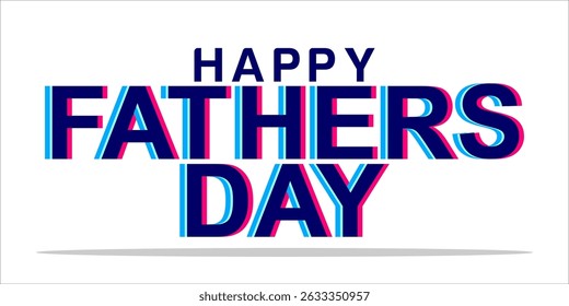 Happy Father's Day Typography, Vector Text Effects, perfect for greeting cards, t-shirts, and creative design projects.
