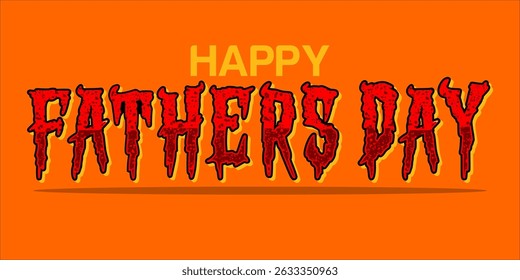 Happy Father's Day Typography, Vector Text Effects, perfect for greeting cards, t-shirts, and creative design projects.