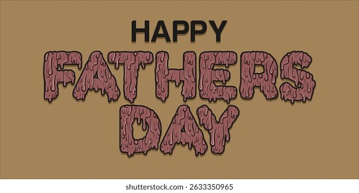 Happy Father's Day Typography, Vector Text Effects, perfect for greeting cards, t-shirts, and creative design projects.