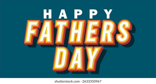 Happy Father's Day Typography, Vector Text Effects, perfect for greeting cards, t-shirts, and creative design projects.