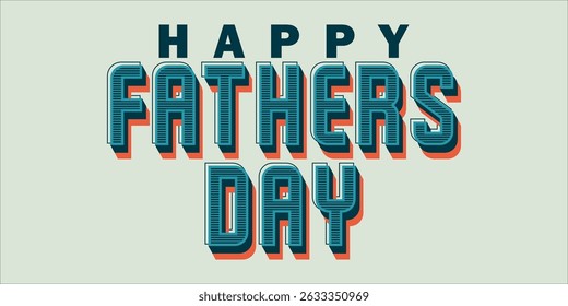 Happy Father's Day Typography, Vector Text Effects, perfect for greeting cards, t-shirts, and creative design projects.