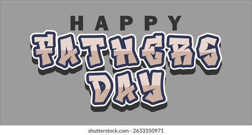 Happy Father's Day Typography, Vector Text Effects, perfect for greeting cards, t-shirts, and creative design projects.