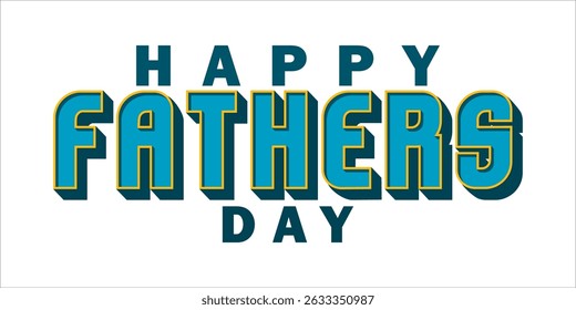 Happy Father's Day Typography, Vector Text Effects, perfect for greeting cards, t-shirts, and creative design projects.