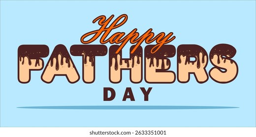 Happy Father's Day Typography, Vector Text Effects, perfect for greeting cards, t-shirts, and creative design projects.