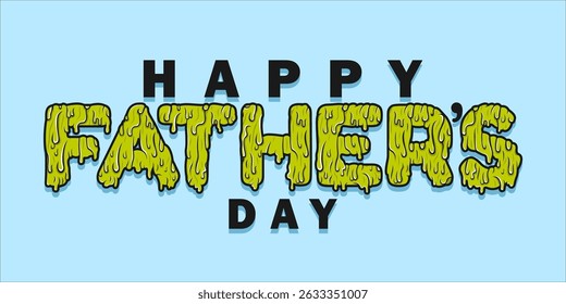 Happy Father's Day Typography, Vector Text Effects, perfect for greeting cards, t-shirts, and creative design projects.