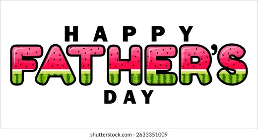 Happy Father's Day Typography, Vector Text Effects, perfect for greeting cards, t-shirts, and creative design projects.