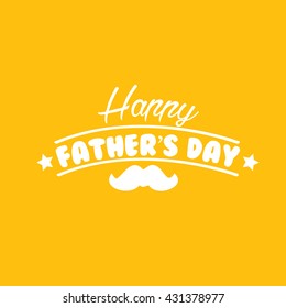 Happy Father's Day Typography Vector Design 
