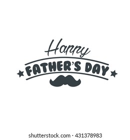 Happy Father's Day Typography Vector Design 
