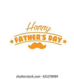 Happy Father's Day Typography Vector Design 