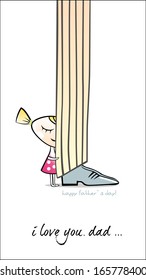 Happy Father`s day. Vector