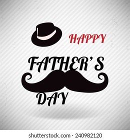 happy fathers day vector