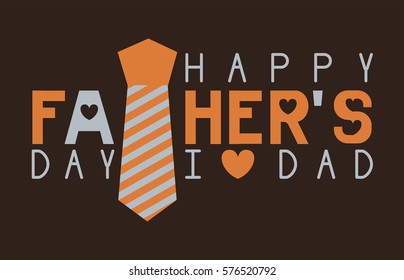 Happy Father's day vector.