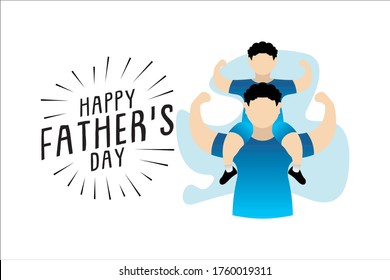 Happy Father's Day Vector Art and Graphic Design Vector Eps 10