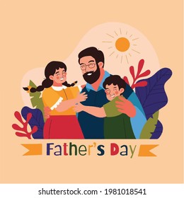 Happy father's day vector art