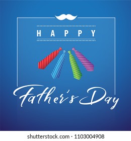 Happy Father's Day Vector background.