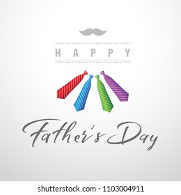 Happy Father's Day Vector background.