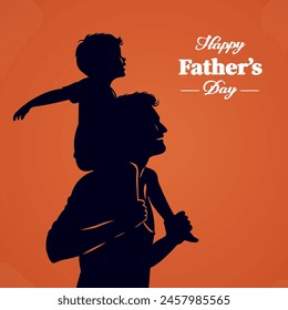 Happy Fathers day vector background, web banner, poster