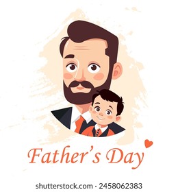 Happy Fathers day vector background, web banner, poster