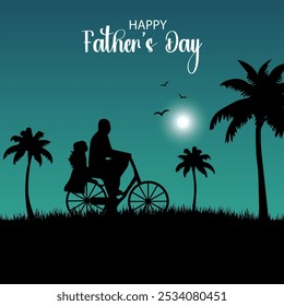 happy fathers day vector background. it is suitable for card, banner, or poster