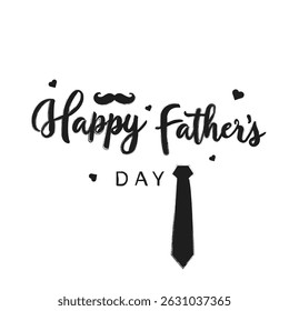 Happy Father's Day, vector background design.