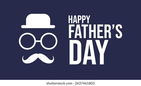 Happy Fathers day vector background poster design.
