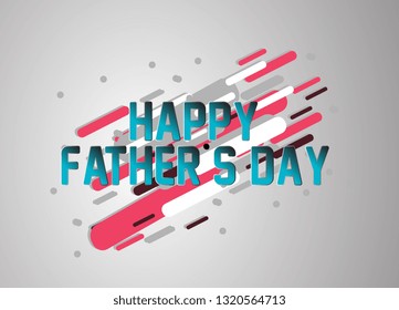 happy father's day, vector confetti, banner or poster for sport event.