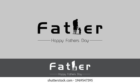 Happy Fathers Day Vector, Creative Father Logo, Fathers Day, Happy Fathers, Logo Vector