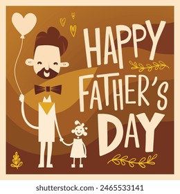 Feliz Día del Padre Vector Plantillas creativas para póster, silueta, portada, Anuncio, publicación en redes sociales, diseño de postal, etc. Anuncio y volante. Concepto del día del padre. Papi e hijo mejor concepto de día.