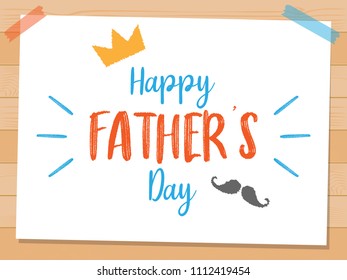 Happy Father's Day Vector Design