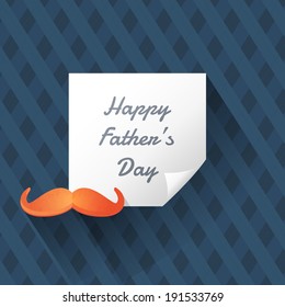 Happy Father's Day Vector Design. Announcement and Celebration Message Poster, Flyer