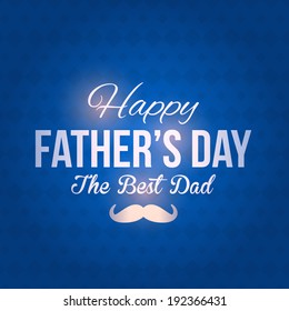 Happy Father's Day Vector Design. Announcement and Celebration Message Poster, Flyer