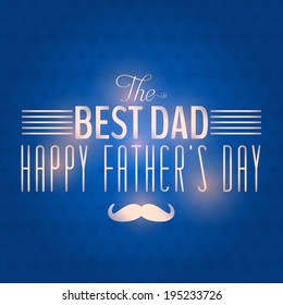 Happy Father's Day Vector Design. Announcement and Celebration Message Poster, Flyer