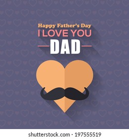 Happy Father's Day Vector Design. Announcement and Celebration Message Poster, Flyer