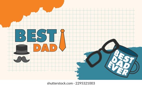 happy father's day vector design
