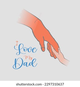 Happy Father's Day. Father's day vector design.