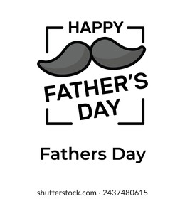 Diseño de vector del día de los padres felices en estilo de moda, vector único y premium