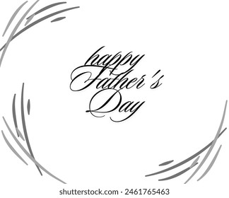 Happy father's day vector design isolated in white background