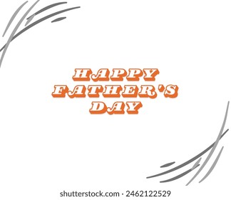 Happy father's day vector design isolated in white background
