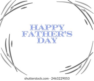 Happy father's day vector design isolated in white background