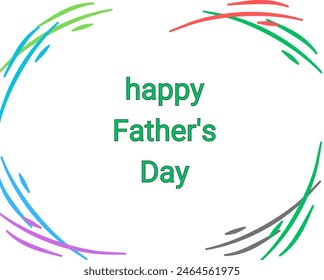 Happy father's day vector design isolated in white background