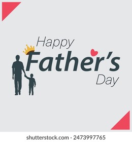 Happy Father's day vector design art and EPS file.