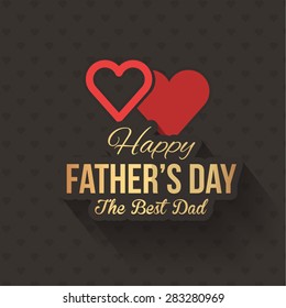 Happy Father's Day Vector Design. Announcement and Celebration Message Poster, Flyer