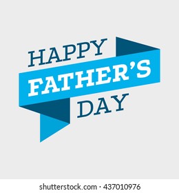 Happy Father's Day Vector Element - Ribbon