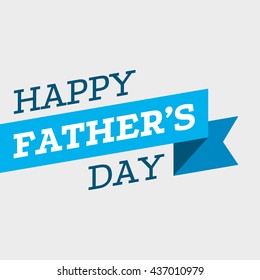 Happy Father's Day Vector Element - Ribbon