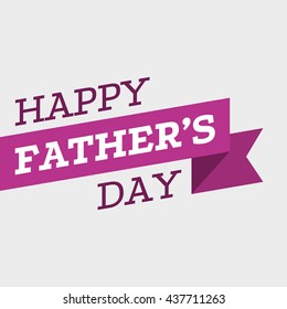 Happy Father's Day Vector Element Set - Ribbon