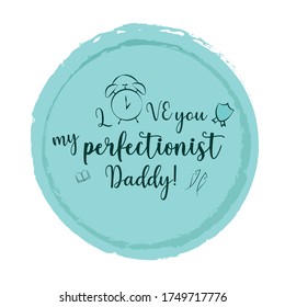 Happy fathers day vector elements graphics